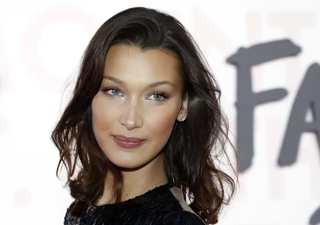 Bella Hadid poses for photographers upon arrival at the Fashion For Relief 2018 event during the 71st international film festival, Cannes, southern France, Sunday, May 13, 2018. (Photo by Eric Gaillard/Reuters)