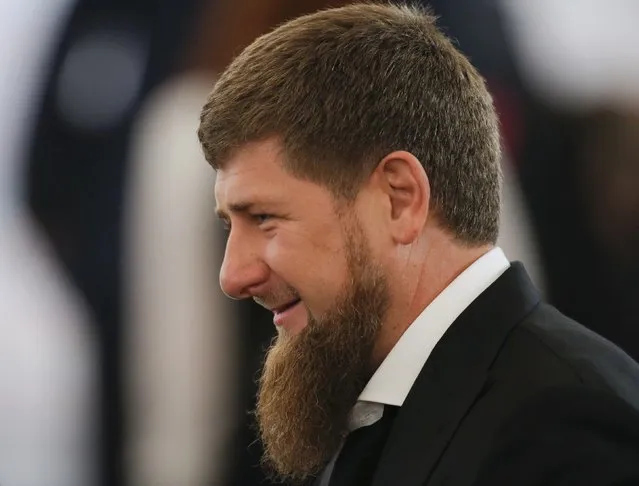 Ramzan Kadyrov, head of Russia's Chechnya, waits before an annual state of the nation address attended by Russian President Vladimir Putin at the Kremlin in Moscow, Russia, December 1, 2016. (Photo by Maxim Shemetov/Reuters)