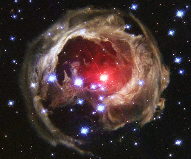 Star V838 Monocerotis's – V838 Mon – light echo, which is about six light years in diameter. (Photo by Reuters/NASA/ESA/H. E. Bond)
