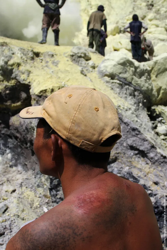 Sulphur Mining At Indonesia's Ijen Crater