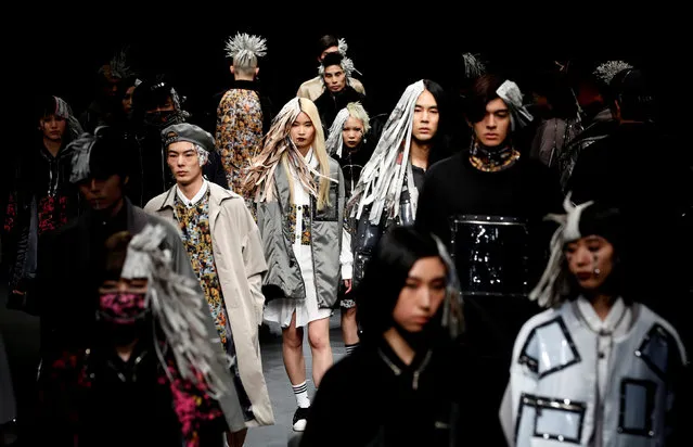 Models show creations of ACUOD by CHANU during Amazon Fashion Week TOKYO in Tokyo, Japan, March 21, 2019. (Photo by Kim Kyung-hoon/Reuters)