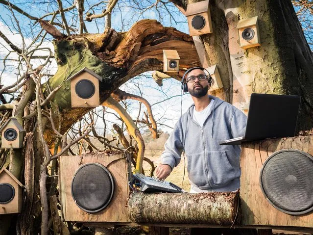 Leading UK beatboxer, Jason Singh, has vocally recreated the nation's best-known songbirds as part of the National Trust's campaign to celebrate the sounds of spring and encourage the nation to get outdoors and experience nature first hand, on March 23, 2014. (Photo by Andy Fallon/The National Trust)