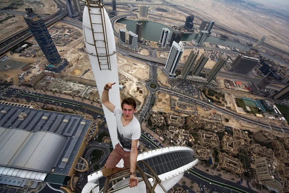 Selfie After Climbing 1,350ft Dubai Tower (Updated)