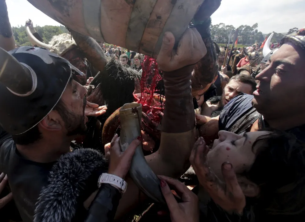 Viking Festival of Catoira in Spain