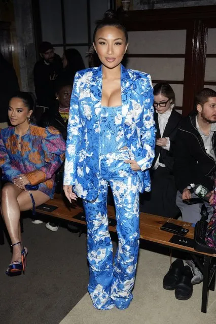 American television host and stylist Jeannie Mai Jenkins attends the Prabal Gurung Fall/Winter 2023 fashion show at Gotham Hall, Friday, February 10, 2023, in New York. (Photo by Charles Sykes/Invision/AP Photo)