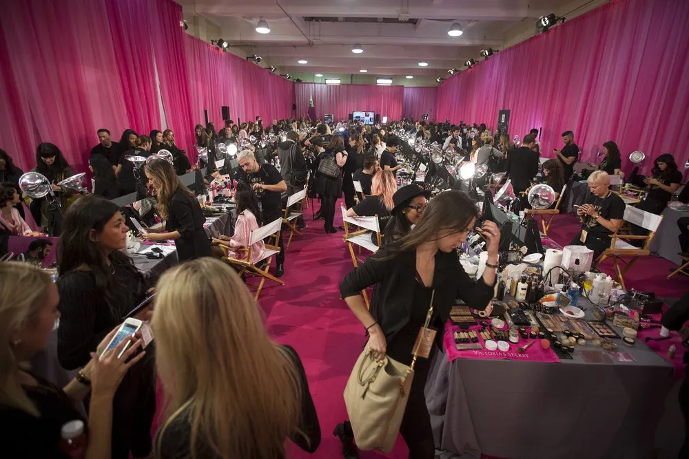 Backstage at Victoria's Secret