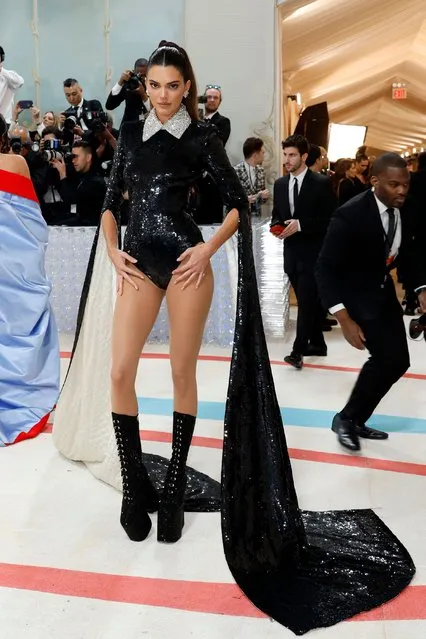 Kendall Jenner attends The 2023 Met Gala Celebrating “Karl Lagerfeld: A Line Of Beauty” at The Metropolitan Museum of Art on May 01, 2023 in New York City. (Photo by Mike Coppola/Getty Images/AFP Photo)