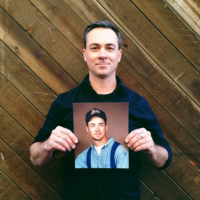 Mark. Then: 19 years old, St. George, UT at Walmart.
Now: 38 years old, Research Development Chef for Duffin Concepts, residing in Salt Lake City, UT. (Photo by Awkward Years Project)