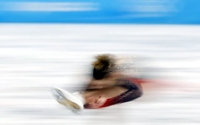 Ekaterina Rybova of Azerbaijan in actionduring the Women's Free Skating of the Figure Skating events at the Beijing 2022 Olympic Games, Beijing, China, 17 February 2022. (Photo by How Hwee Young/EPA/EFE/Rex Features/Shutterstock)