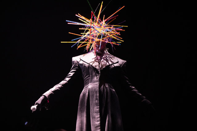 Musician/actress/model Grace Jones performs onstage during Outloud at WeHo Pride 2023 at West Hollywood Park on June 03, 2023 in West Hollywood, California. (Photo by Scott Dudelson/Getty Images)