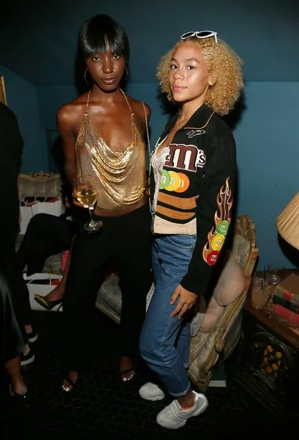 Anzie Dasabe (L) and Leslie Teresa attend the Daily Front Row's Fashion Media Awards – After Party at The Wooly on September 8, 2017 in New York City. (Photo by Paul Morigi/Getty Images)