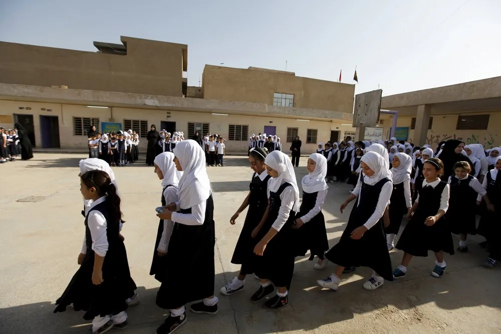 First Day of the New School Term in Baghdad