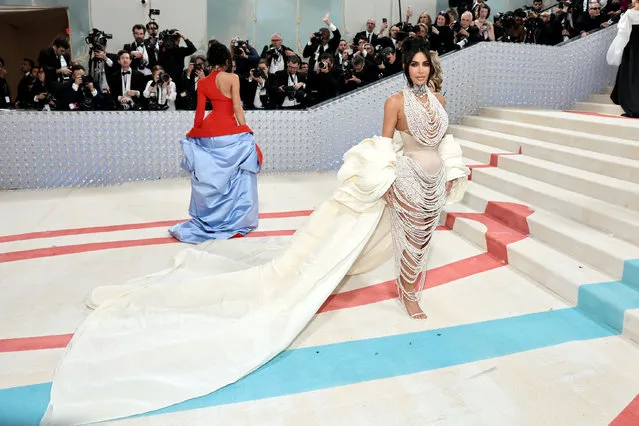 American socialite Kim Kardashian attends The 2023 Met Gala Celebrating “Karl Lagerfeld: A Line Of Beauty” at The Metropolitan Museum of Art on May 01, 2023 in New York City. (Photo by Jamie McCarthy/Getty Images)