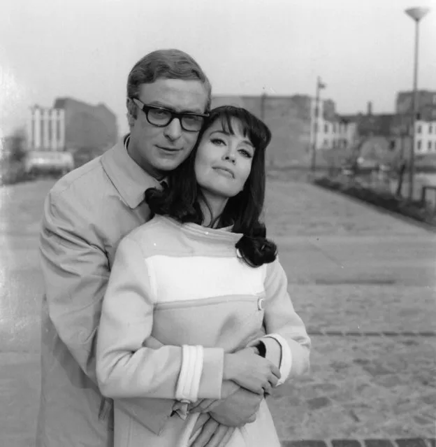 English actor Michael Caine and Anjanette Comer in Berlin during the filming of “Funeral in Berlin”, 12th April 1966. (Photo by Reg Lancaster/Express/Getty Images)