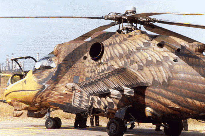 Painted Mil Mi-24 Hind