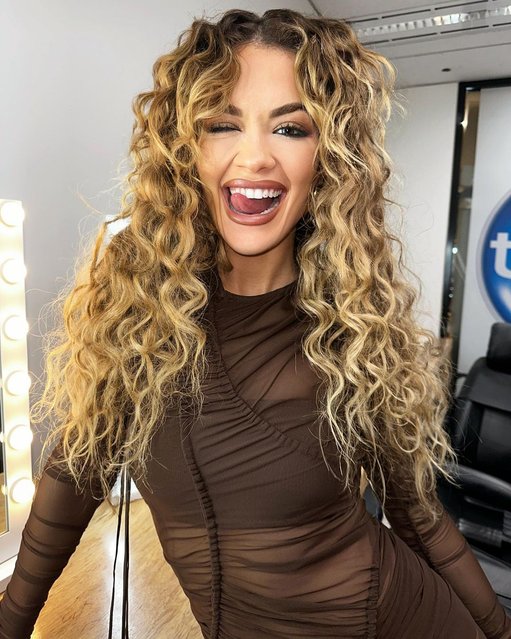 Rita Ora in the last decade of May 2023 sent fans wild after posting glamorous shots wearing a see-through dress. (Photo by Instagram)