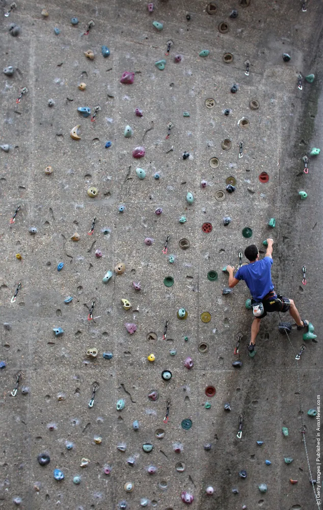 Enthusiasts Scale Walls At Westway Climbing Centre
