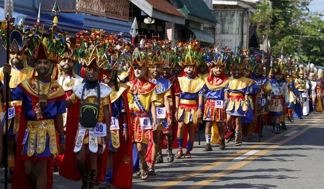 Penitents locally called “Morions” parade during the start of Holy Week celebrations in Mogpog, Marinduque in central Philippines March 21, 2016. (Photo by Erik De Castro/Reuters)