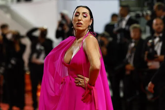 Spanish actress and President of the Camera d'or jury Rossy De Palma arrives for the screening of the film “Brother And Sister (Frere Et Soeur)” during the 75th edition of the Cannes Film Festival in Cannes, southern France, on May 20, 2022. (Photo by Stephane Mahe/Reuters)