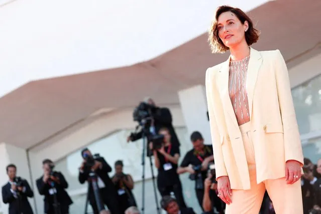 British actress Phoebe Waller-Bridge arrives on September 5, 2022 for the screening of the film “The Banshees of Inisherin” presented in the Venezia 79 competition as part of the 79th Venice International Film Festival at Lido di Venezia in Venice, Italy. (Photo by Guglielmo Mangiapane/Reuters)