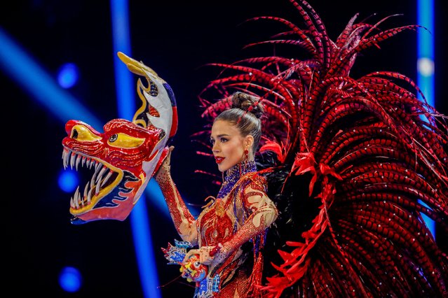 Miss Venezuela Diana Silva takes part in the National Costume Show during the 72nd Miss Universe pageant in San Salvador, El Salvador on November 17, 2023. (Photo by Jose Cabezas/Reuters)