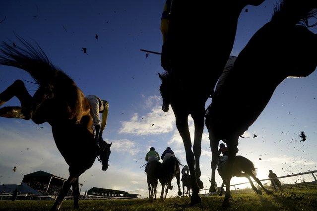 Runners and riders during The Tom Carroll Memorial Handicap Chase during Savills New Years Chase Day at Waterford and Tramore Racecourse, Tramore on Sunday, January 1, 2023. (Photo by Niall Carson/PA Images via Getty Images)
