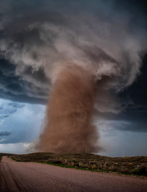 “The Red Terror”. An incredible tornado sweeps across rural Colorado. (Photo by Tori Jane Ostberg/Royal Meteorological Society’s Weather Photographer of the Year Awards)