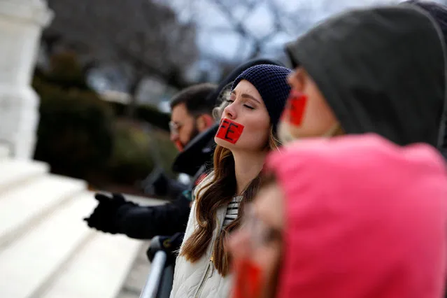Pro-life activists gather at the Supreme Court for the National March for Life rally in Washington January 27, 2017. (Photo by Aaron P. Bernstein/Reuters)