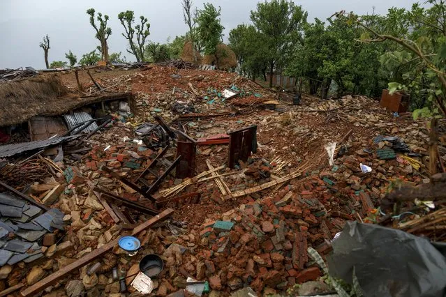 A devastated area is pictured following Saturday's earthquake, at Paslang village in Gorkha, Nepal April 28, 2015. (Photo by Athit Perawongmetha/Reuters)