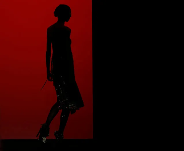 A model presents a creation from the Custo Fall/Winter 2017 collection during the Mercedes-Benz Fashion Week in Madrid, Spain, February 19, 2017. (Photo by Javier Barbancho/Reuters)