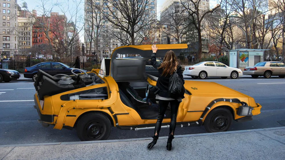 DeLorean NYC Taxi