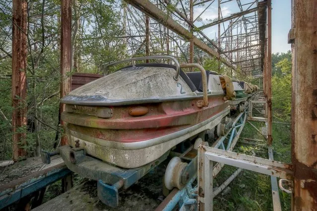 Number 2 – Abandoned roller coaster ride that is being reclaimed by nature. (Photo by Niki Feijen)