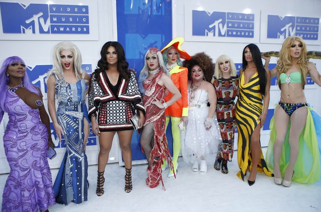 Rupaul's Drag Race All Stars arrive at the 2016 MTV Video Music Awards in New York, U.S., August 28, 2016. (Photo by Eduardo Munoz/Reuters)