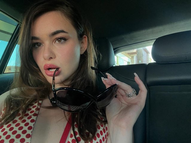 American actress and model Barbie Ferreira in the second decade of April 2025 pouts for a selfie. (Photo by barbieferreira/Instagram)