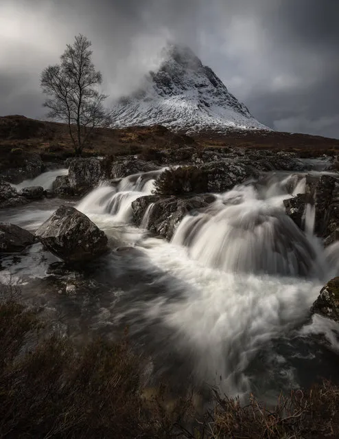Buachaille Etive Mòr waterfalls, Highlands. (Photo by Jay Birmingham/Mountain Photo of the Year)