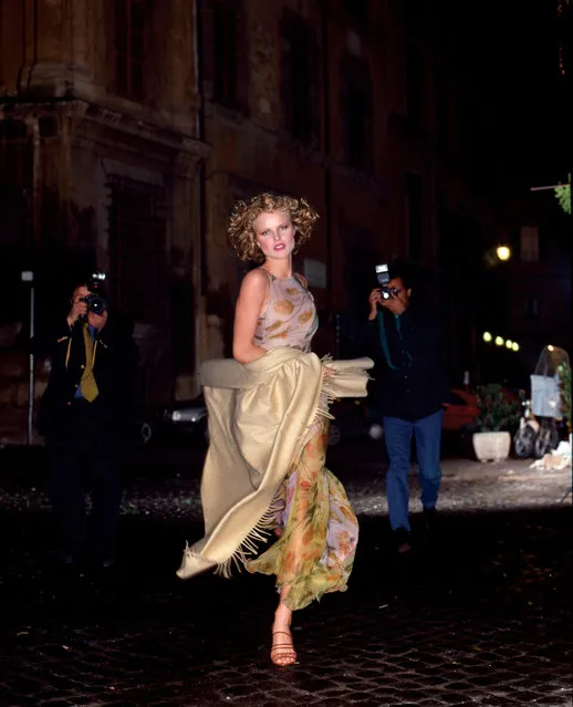 Photograph of model Czech-Italian Eva Herzigova taken by Italian photographer Gian Paolo Barbieri in Rome, Italy, 1997. (Photo by Gian Paolo Barbieri/Fondazione Gian Paolo Barbieri/29 ARTS IN PROGRESS gallery/Handout via Reuters)