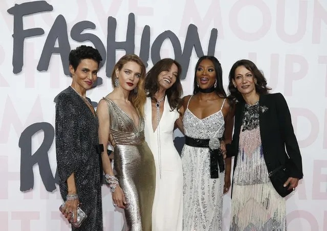 Naomi Campbell, Carla Bruni and Natalia Vodianova pose for photographers upon arrival at the Fashion For Relief 2018 event during the 71st international film festival, Cannes, southern France, Sunday, May 13, 2018. (Photo by Eric Gaillard/Reuters)