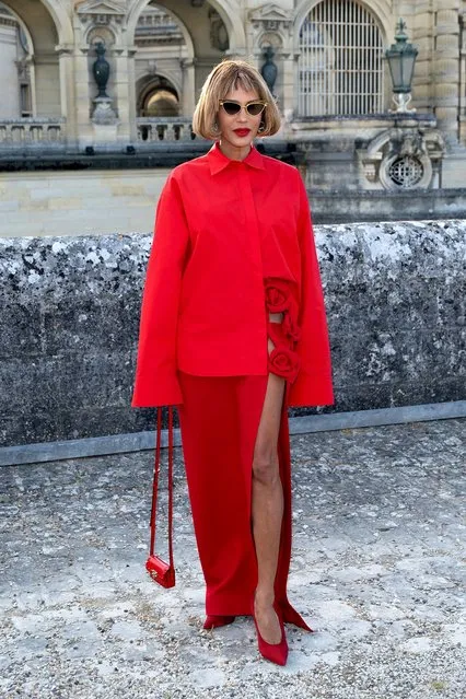 American actress and model Nicole Ari Parker attends the Valentino Haute Couture Fall/Winter 2023/2024 show as part of Paris Fashion Week at Chateau de Chantilly on July 05, 2023 in Chantilly, France. (Photo by Marc Piasecki/WireImage)
