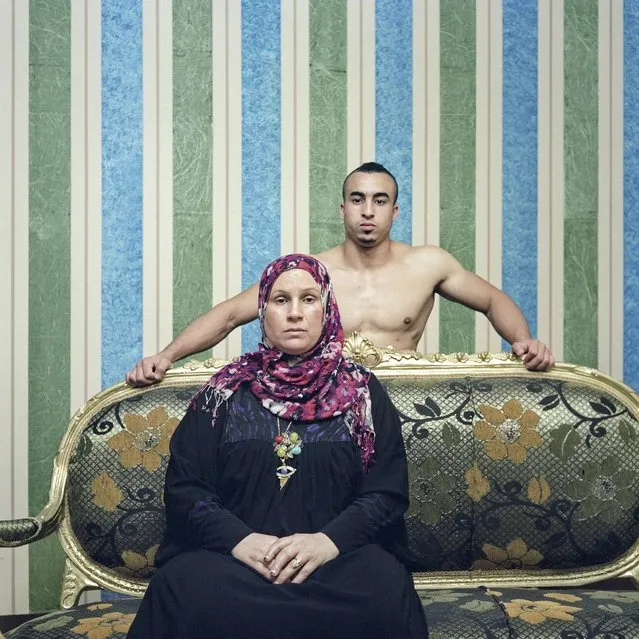 “Mother and Son”. A most Christ‐like image, a bare‐chested son rests near his mother. (Photo by Denis Dailleux/2014 Sony World Photography Awards)
