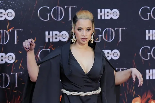 Dascha Polanco attends “Game Of Thrones” New York Premiere at Radio City Music Hall, NYC on April 3, 2019 in New York City. (Photo by Caitlin Ochs/Reuters)