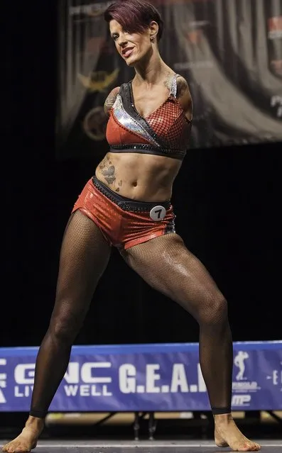 She wowed judges and competitors at the NPC Junior USA Bodybuilding Championships. (Photo by Incredible Features/Barcroft Media)