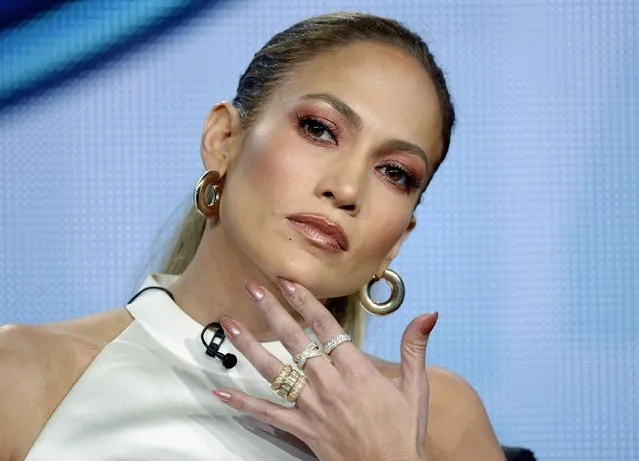 Jennifer Lopez, one of the judges of “American Idol”, takes part in a panel during Fox Broadcasting Company's part of the Television Critics Association (TCA) Winter 2015 presentations in Pasadena, California, January 17, 2015. (Photo by Kevork Djansezian/Reuters)