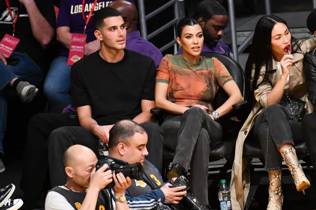 Kourtney Kardashian attends a basketball game between the Los Angeles Lakers and the Philadelphia 76ers at Staples Center on January 29, 2019 in Los Angeles, California. (Photo by Allen Berezovsky/Getty Images)