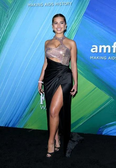 American media personality Addison Rae attends amfAR Gala Los Angeles 2021 on November 04, 2021 in West Hollywood, California. (Photo by Axelle/Bauer-Griffin/FilmMagic)