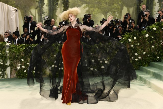 English actress Gwendoline Christie attends The Metropolitan Museum of Art's Costume Institute benefit gala celebrating the opening of the “Sleeping Beauties: Reawakening Fashion” exhibition on Monday, May 6, 2024, in New York. (Photo by Evan Agostini/Invision/AP Photo)