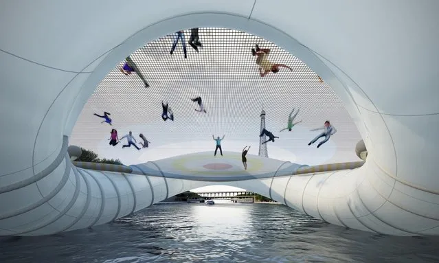 Paris Attractions - Trampoline Bridge In France