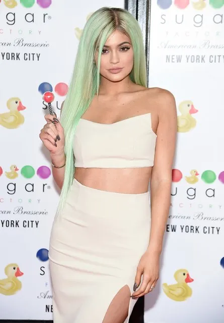 Kylie Jenner attends the Grand Opening of the Sugar Factory American Brasserie on September 16, 2015 in New York City. (Photo by Jamie McCarthy/Getty Images)