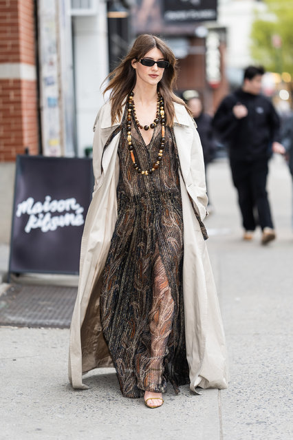 English actress Daisy Edgar-Jones is seen in the SoHo on April 16, 2025 in New York City. (Photo by TheStewartofNY/GC Images)