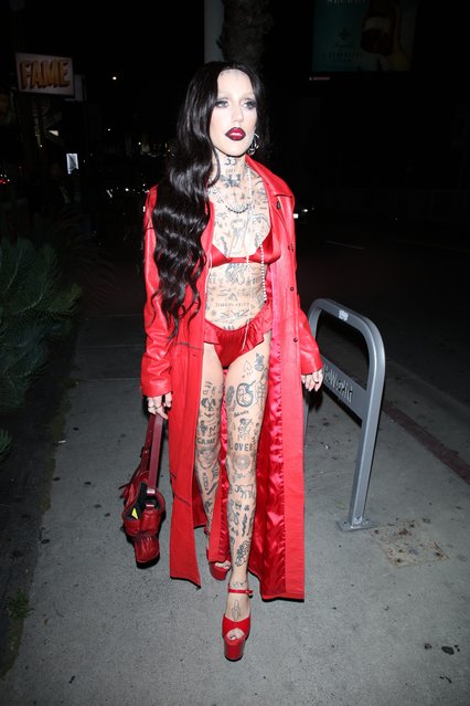 “Drip” musician Brooke Candy in the second decade of May 2025 arrives at the Pornhub Awards at the Saddle Ranch in West Hollywood. She DJ’d before Diplo took the stage. (Photo by Adrian Varnedoe)