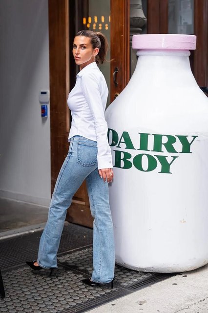 American influencer Paige Lorenze, founder of Dairy Boy, hosted their annual NYC pop-up over the weekend, in the second decade of August 2025 featuring Dobel tequila cocktails. (Photo by Dairy Boy)